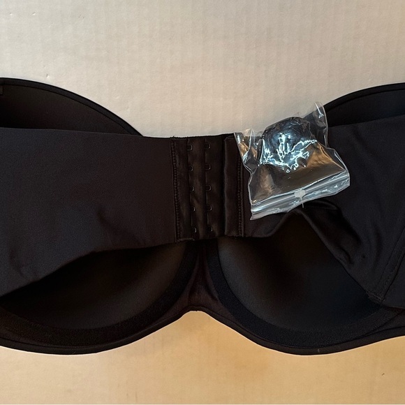 NWT Maidenform SN0004 Black Full Coverage Strapless Bra Size 38 DDD - Picture 3 of 11